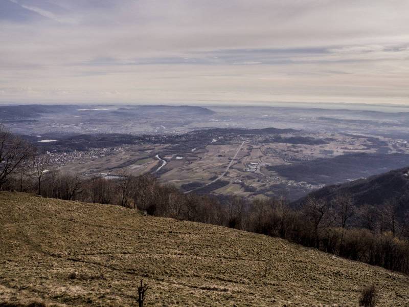 il panorama dal Colle Pian dei Muli - Monte Cavallaria